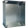 Grothe 55883 ocynkowana stalowa puszka elektryczna IP44 natynkowa 8 przepustów 100x100x50mm