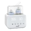 Grownsy Double Bottle Warmer 6-in-1 Electric Bottle Warmer & Sterilizer with LCD Display, 200W, BPA-Free