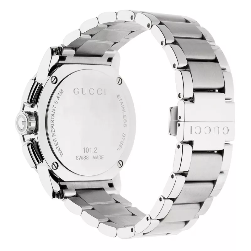 Zegarek męski Gucci G-Chrono YA101204 44mm Stal nierdzewna Czarna tarcza Chronograf Data