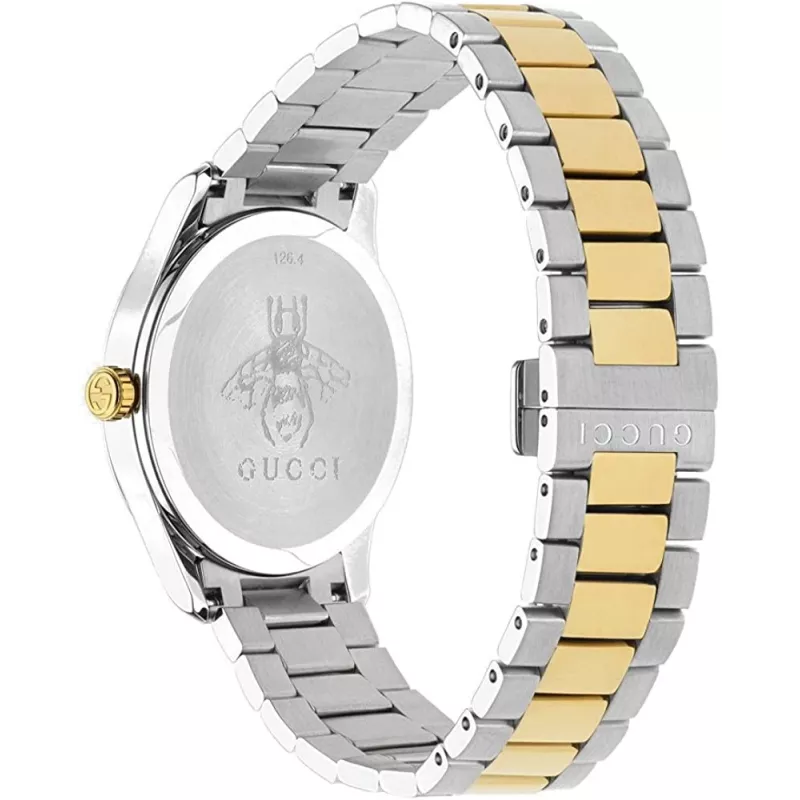GUCCI G-Timeless Męski Zegarek Kwarcowy YA1264075 38mm Stal Nierdzewna Czarna Tarcza