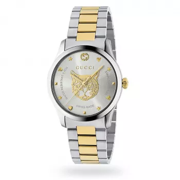 Zegarek męski Gucci G-Timeless YA1264074 38mm Stal nierdzewna Srebrna tarcza