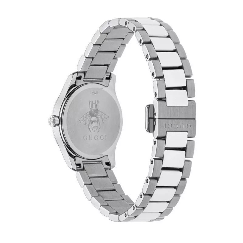 GUCCI G-Timeless Zegarek Damski Kwarcowy YA126595 27mm Stal Nierdzewna Srebrna Tarcza