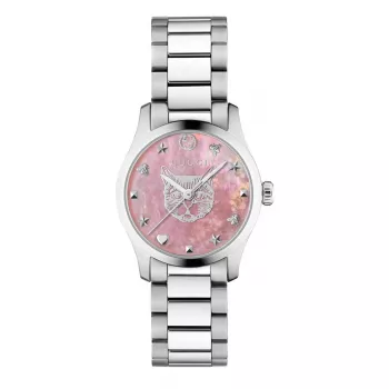 Zegarek damski Gucci G-Timeless YA1265013 27mm Stal nierdzewna Srebrna tarcza