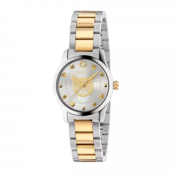 Zegarek damski GUCCI G-Timeless YA126596 27mm Stal nierdzewna Srebrna tarcza