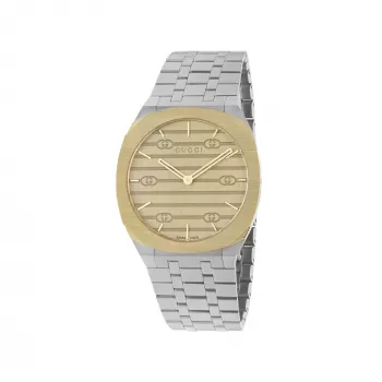Zegarek damski GUCCI G-Timeless YA163403 34mm Stal nierdzewna Srebrny tarcza sun-brushed