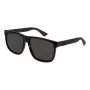 Okulary przeciwsłoneczne Gucci GG0010S-003 męskie kwadratowe, oprawka błyszcząca czarna, soczewki szare 58/16/145 mm