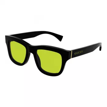 Okulary przeciwsłoneczne Gucci GG1135S-005 Unisex Czarna Oprawka Szare Szkła 51mm
