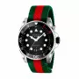 Zegarek męski GUCCI YA136209A 45mm Swiss Quartz Stal nierdzewna Guma Czarny