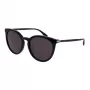 Okulary przeciwsłoneczne GUCCI damskie GG0064SK-001 prostokątne - czarna oprawka acetatowa, szare soczewki nylonowe, 55/20/135 mm