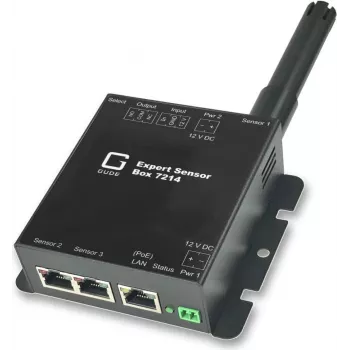 GÜDE 7214-11 Expert Sensor Box Temperatura 2x port czujnika 1x wyjście przekaźnikowe 1x wejście IO PoE