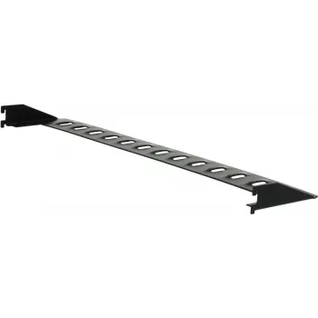 GÜDE 872 19-calowy panel do zarządzania kablami w szafie Rack z 5 pierścieniami na kable, 1U, czarny