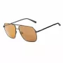 GUESS GF00060-6001E Męskie okulary przeciwsłoneczne prostokątne czarne z przyciemnieniem Smoke Tint 60/13/140 mm