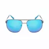 Okulary przeciwsłoneczne Guess GF00061-6106X dla mężczyzn, czarna oprawka, szare szkła, 61 mm