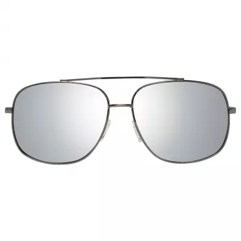 Okulary przeciwsłoneczne GUESS GF0207-08C dla mężczyzn - oprawka ciemnoszara, soczewki szare, 60mm