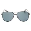 GUESS GF0231-02A Męskie okulary przeciwsłoneczne prostokątne - czarna oprawka szare szkła 58mm
