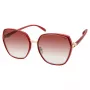 Okulary przeciwsłoneczne damskie GUESS GF0407-5966F - oprawka z acetatu w kolorze havana brąz, brązowe soczewki gradientowe, 59mm