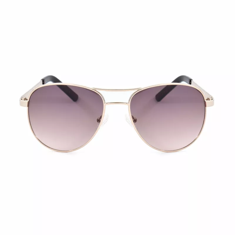 GUESS GF0408-6132F Damskie okulary przeciwsłoneczne prostokątne - soczewki gradientowe - 61/18/135 mm