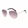 GUESS GF0408-6132F Damskie okulary przeciwsłoneczne prostokątne - soczewki gradientowe - 61/18/135 mm