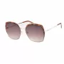 Okulary przeciwsłoneczne GUESS GF0410-5932F damskie, kwadratowe – błyszcząca czarna oprawka, soczewki gradientowe Smoke, 59 mm