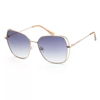 Guess GF0416-6028W Damskie okulary przeciwsłoneczne Butterfly Havana Brązowy Gradient 60mm
