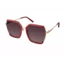 GUESS GF0418-5869T Damskie okulary przeciwsłoneczne Cat Eye - Błyszcząca czarna oprawka, soczewki gradientowe Smoke, 58mm