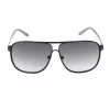GUESS GF5025S-02B Okulary przeciwsłoneczne męskie pilot - czarna oprawka, soczewki w kolorze dymnego szarego, 61 mm