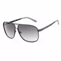 GUESS GF5025S-02B Okulary przeciwsłoneczne męskie pilot - czarna oprawka, soczewki w kolorze dymnego szarego, 61 mm