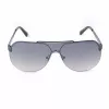 Okulary przeciwsłoneczne GUESS GF5053-0008F męskie kwadratowe - czarna oprawka, soczewki dymione 58mm