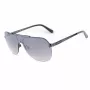 Okulary przeciwsłoneczne GUESS GF5053-0008F męskie kwadratowe - czarna oprawka, soczewki dymione 58mm