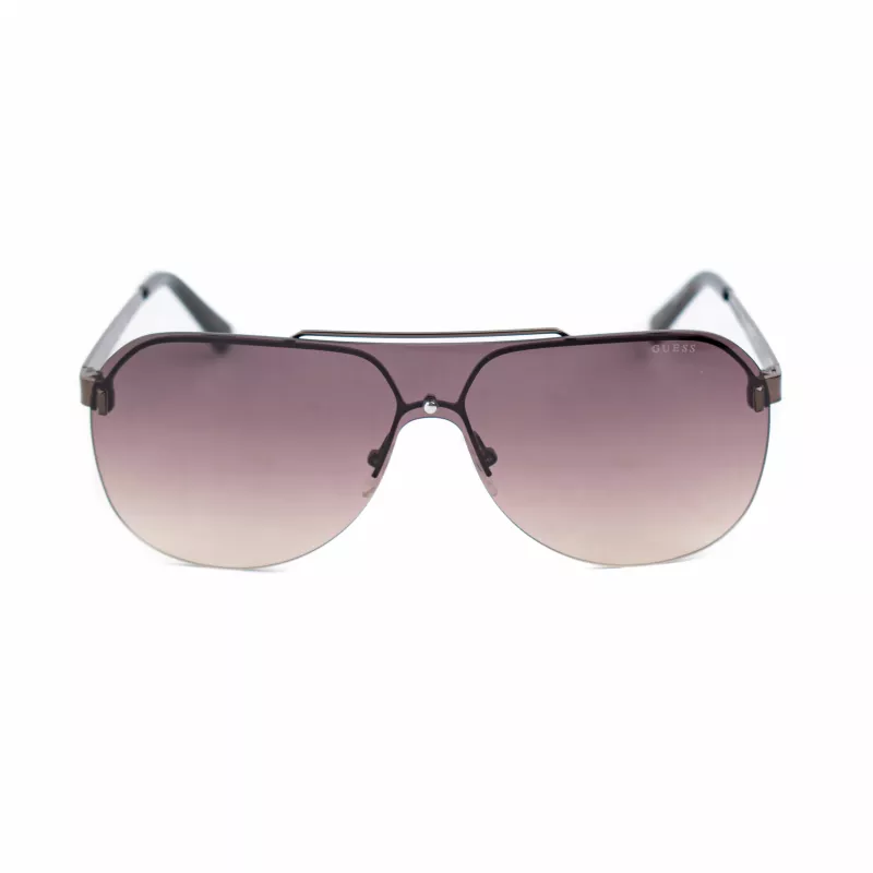 GUESS GF5053-0048F Męskie okulary przeciwsłoneczne prostokątne Havana brązowy gradient