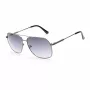 GUESS GF5079-6108B Męskie okulary przeciwsłoneczne w kształcie kwadratu - Błyszcząca czarna oprawka, soczewki z gradientem dymnym, 61 mm
