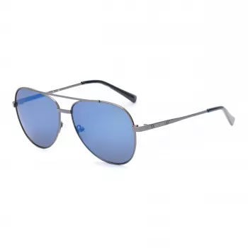 Okulary przeciwsłoneczne GUESS GF5117-5806C dla mężczyzn, czarna oprawka, szare soczewki 58mm