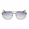 Okulary przeciwsłoneczne GUESS GG2114S-01B dla mężczyzn, czarna kwadratowa oprawka, szare gradientowe szkła 60mm