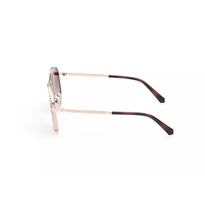 Okulary przeciwsłoneczne GUESS Man GU5206-5932G, prostokątne, czarne/szary gradient, 59mm