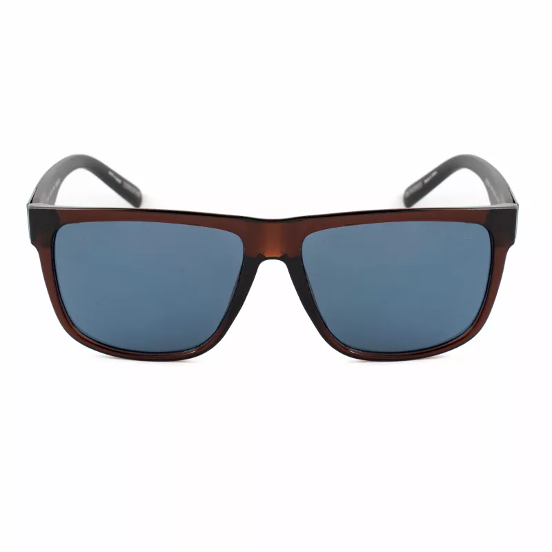 Okulary przeciwsłoneczne GUESS MAN GO00058-6145V Kwadratowa oprawka Błyszcząca czerń Soczewki dymione 61mm