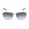 Okulary przeciwsłoneczne GUESS MAN GU00147-5605B Prostokątna czarna oprawka acetatowa Szare soczewki poliwęglanowe 56/16/145 mm UV400