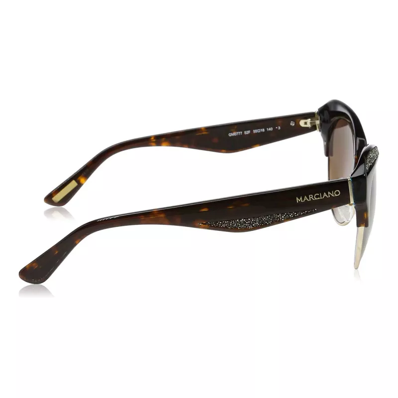GUESS MARCIANO Damskie okulary przeciwsłoneczne Cat Eye GM0777-5552F Havana Brown Gradient 55mm