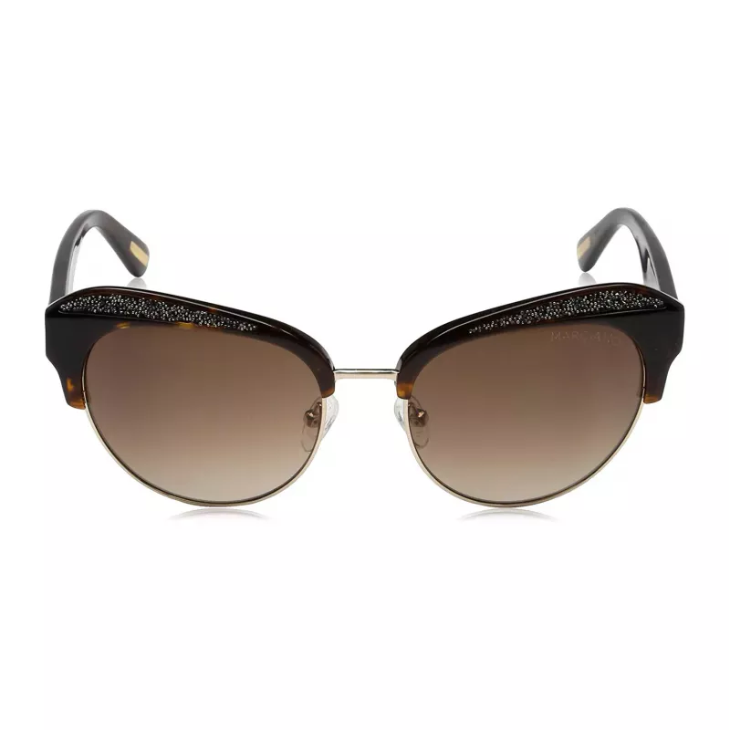 GUESS MARCIANO Damskie okulary przeciwsłoneczne Cat Eye GM0777-5552F Havana Brown Gradient 55mm