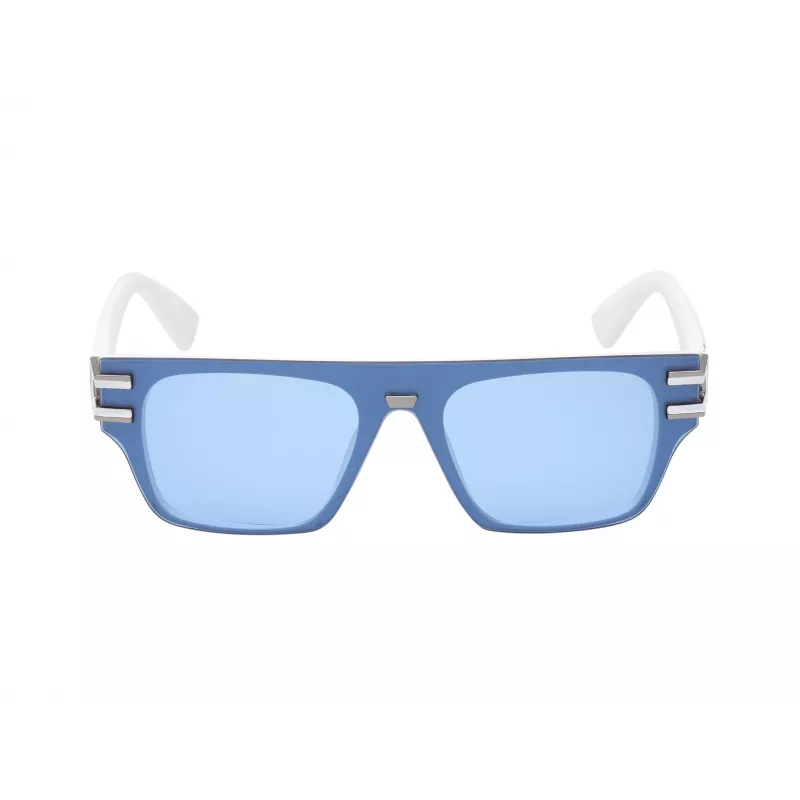 Okulary przeciwsłoneczne GUESS Pilot dla mężczyzn GO00061-0021V Błyszcząca czerń Smoke Mirror