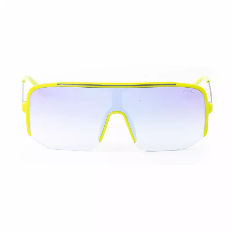 GUESS Men's Square Sunglasses GO00054-0095W - Shiny Black Frame, Smoke Lenses, UV400 Protection