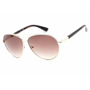 Okulary przeciwsłoneczne Guess męskie GF0221-32F Dark Havana oprawka acetatowa brązowe soczewki gradientowe 59mm