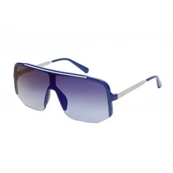 Okulary przeciwsłoneczne GUESS męskie GO00054-0090C czarna oprawa propionianowa szare soczewki poliwęglanowe 54mm