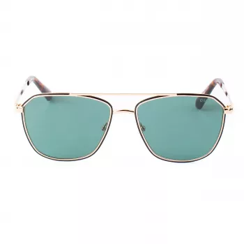 Okulary przeciwsłoneczne Guess męskie GU00147-5633N Havana Brown Square 56mm