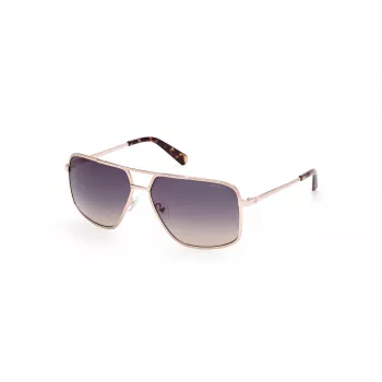 Okulary przeciwsłoneczne GUESS męskie GU00167-6032W czarna oprawka szare szkła 60/14/140 mm