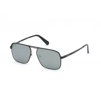 Okulary przeciwsłoneczne GUESS męskie GU6939-5802Q czarna kwadratowa oprawka, soczewki dymne 58mm