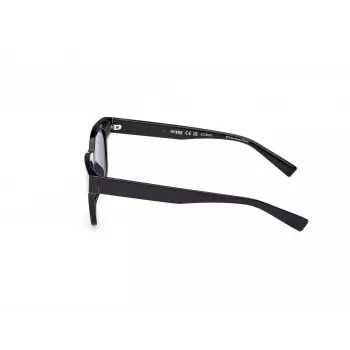 Okulary przeciwsłoneczne GUESS męskie GU8265-5301V czarny octan prostokątne pełna oprawa 53/19/150 mm