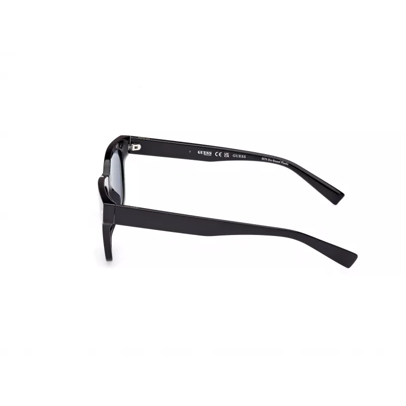 Okulary przeciwsłoneczne GUESS męskie GU8265-5301V czarny octan prostokątne pełna oprawa 53/19/150 mm