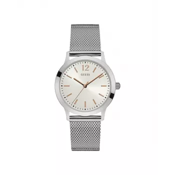 GUESS Zegarek męski W0921G1 Analogowy Kwarcowy 39mm Stal nierdzewna Niebieska tarcza
