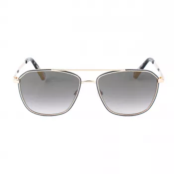 Okulary przeciwsłoneczne GUESS GU00147-5633C Havana/Brown Square Acetate Men's