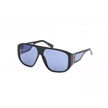 Okulary przeciwsłoneczne GUESS Unisex GU00135-6101V Czarna oprawka Szare soczewki gradientowe 61mm